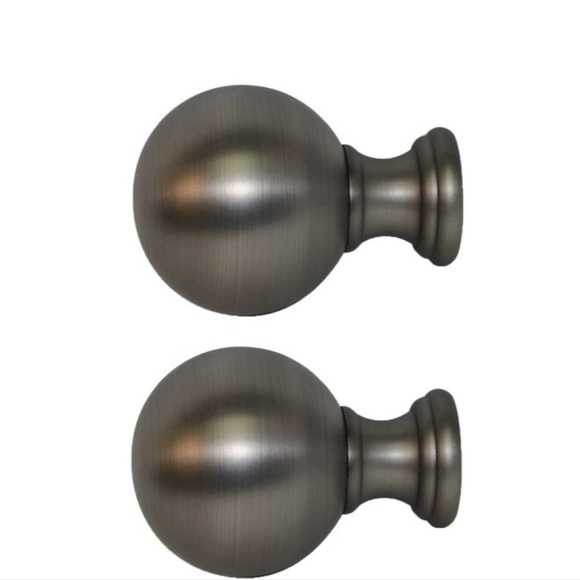 Allen and Roth Set Drapery Curtain Rod Finials Square Fits Up to 1" Rod - Picture 7 of 7